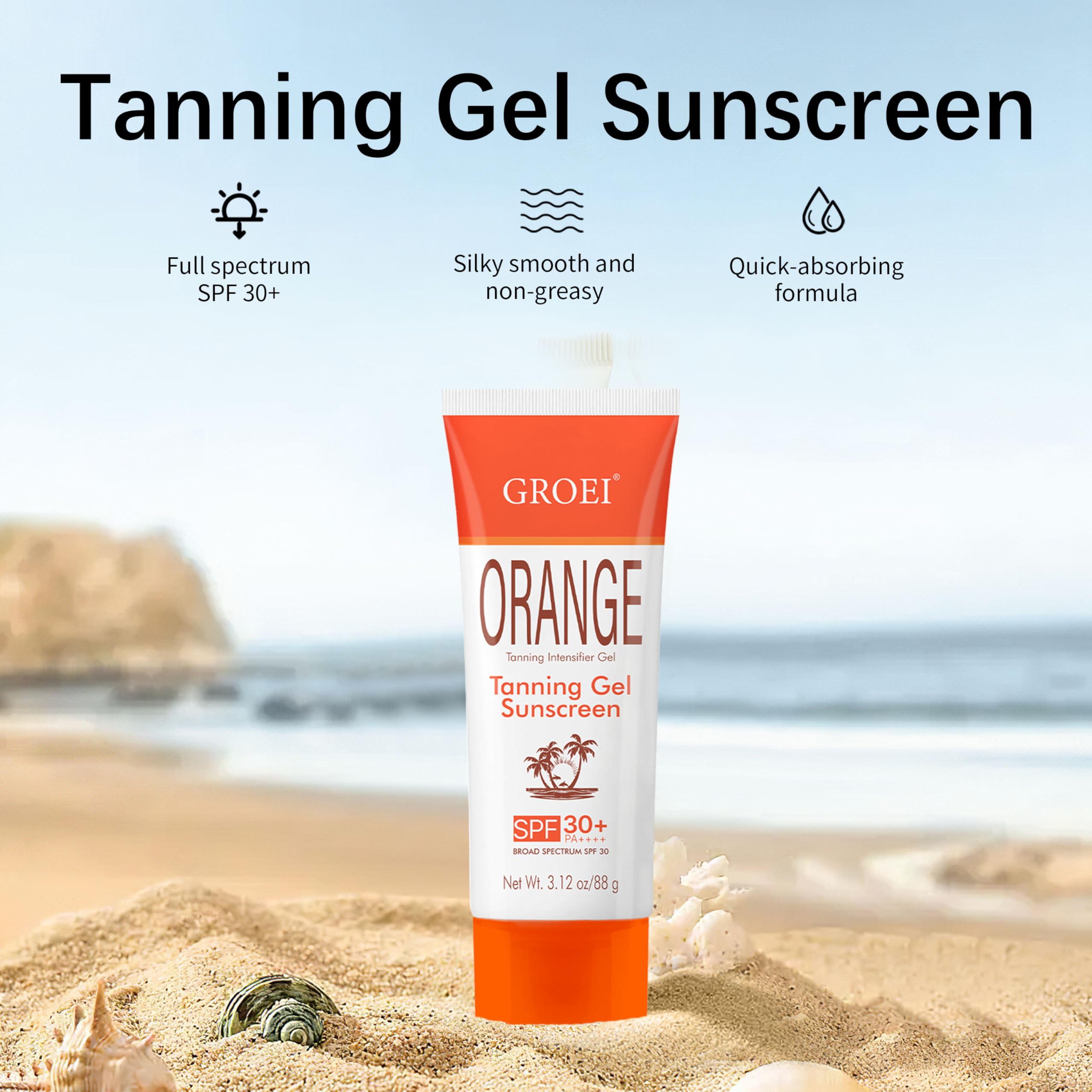 GROEI gel texture close-up highlighting lightweight hydration