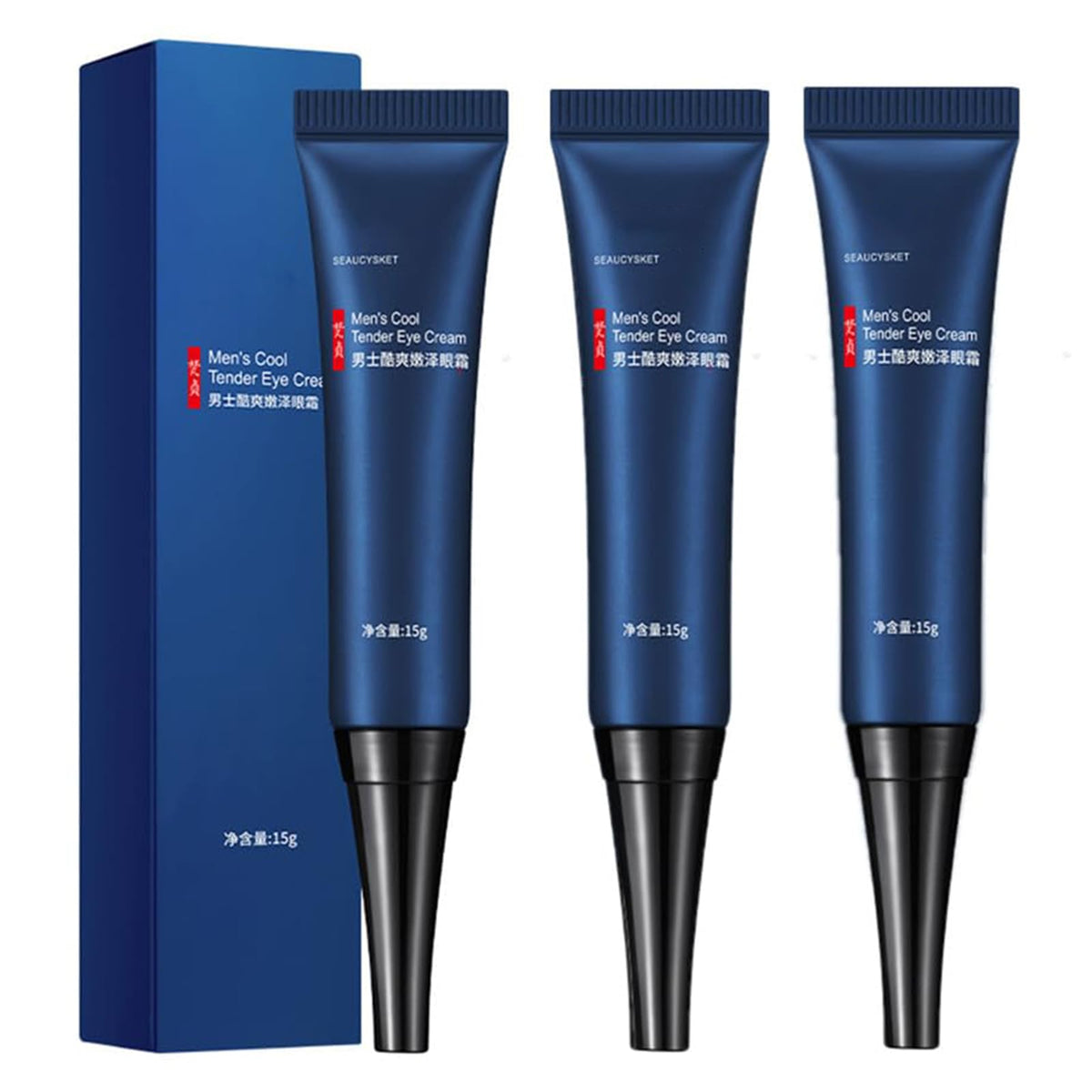 Grospe eye gel front packaging showing compact tube and benefits