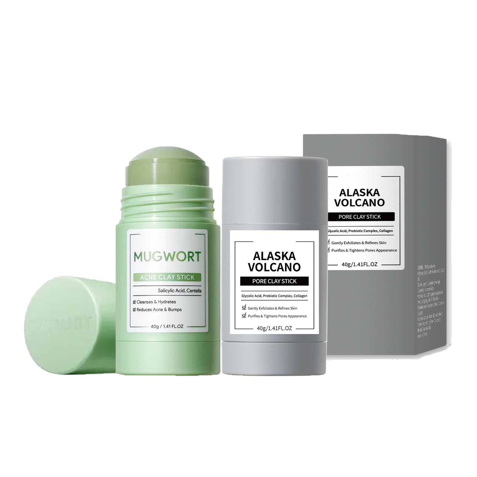 Grospe front packaging showing both volcanic and wormwood sticks for travel convenience