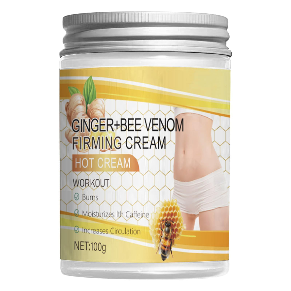 Grospe front packaging showing 100g jar and clear product identity benefits