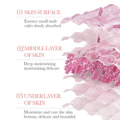 Grospe rose petals and oil representing natural rose oil soothing benefits