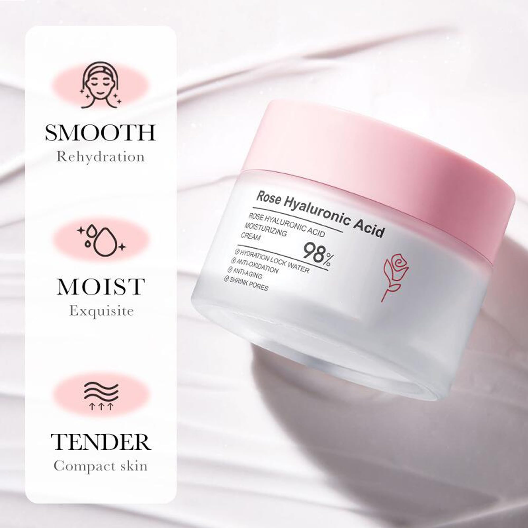Grospe jar on bathroom counter in morning routine showing daily ease