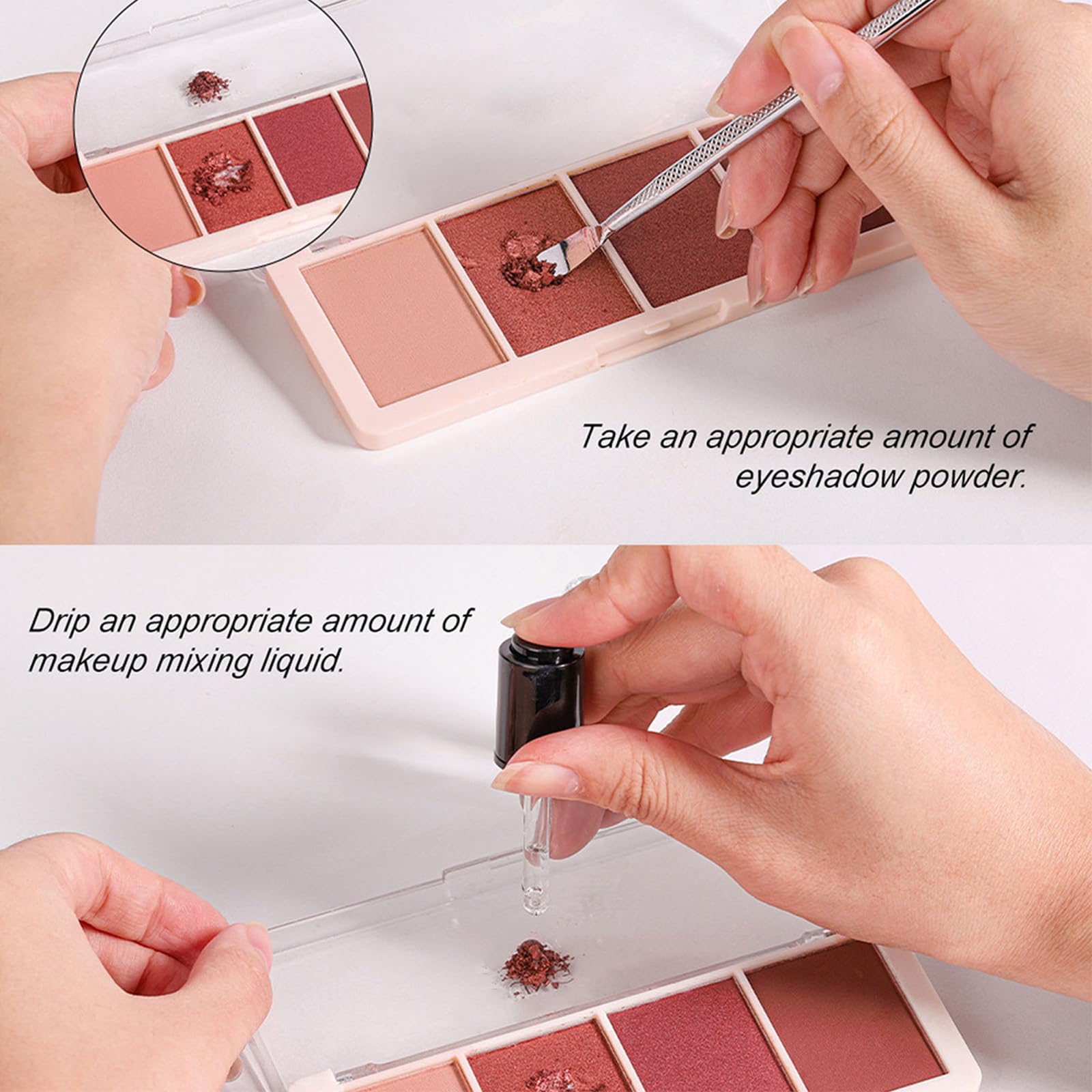 Grospe revived mascara wand in use, restores wand performance and improves smooth coating