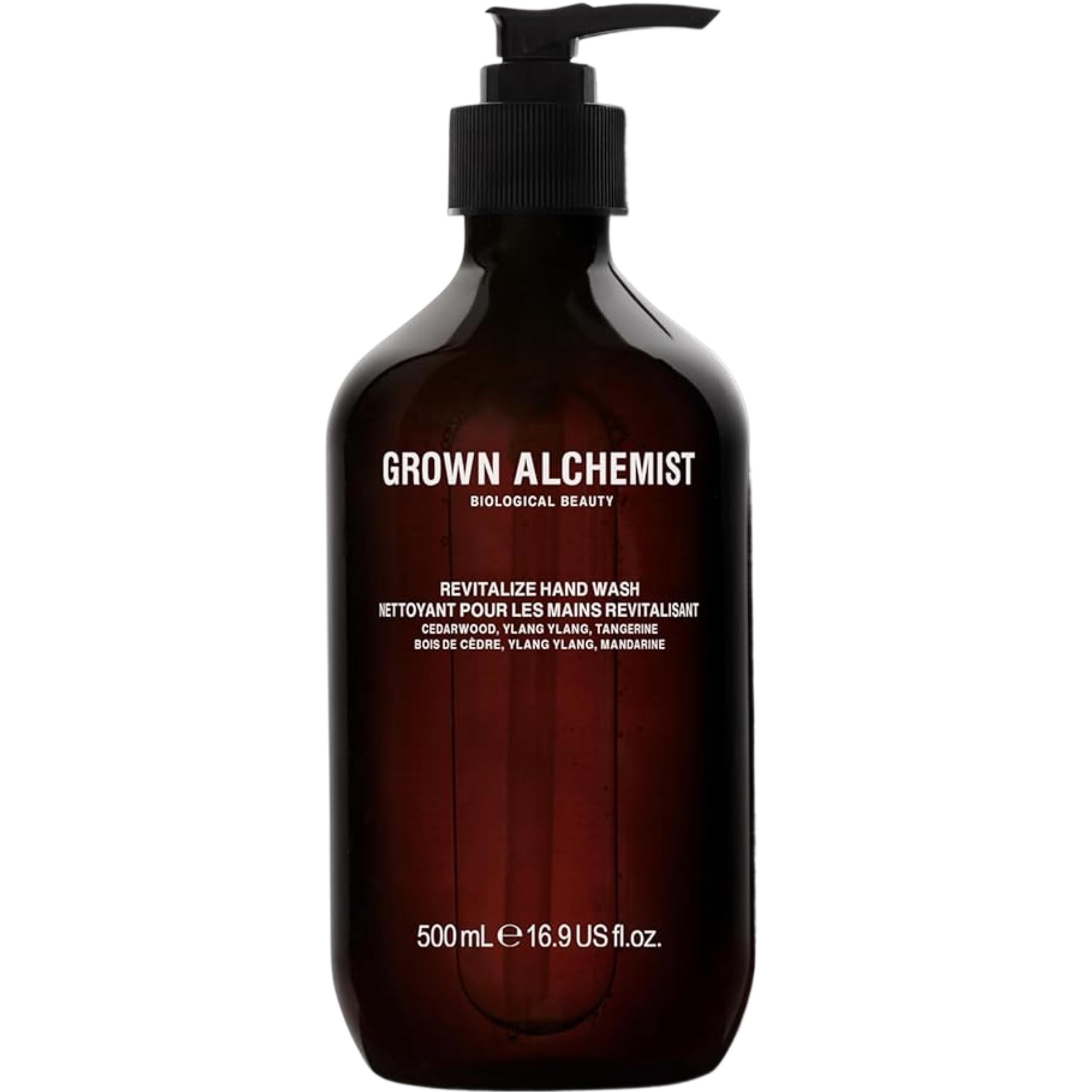 Grown Alchemist front bottle showing clean design and size benefit