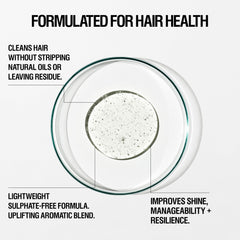 Grown Alchemist shampoo pump close-up highlighting easy dispensing