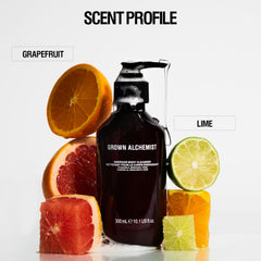 Grown Alchemist in-shower use demonstrating gentle daily cleansing