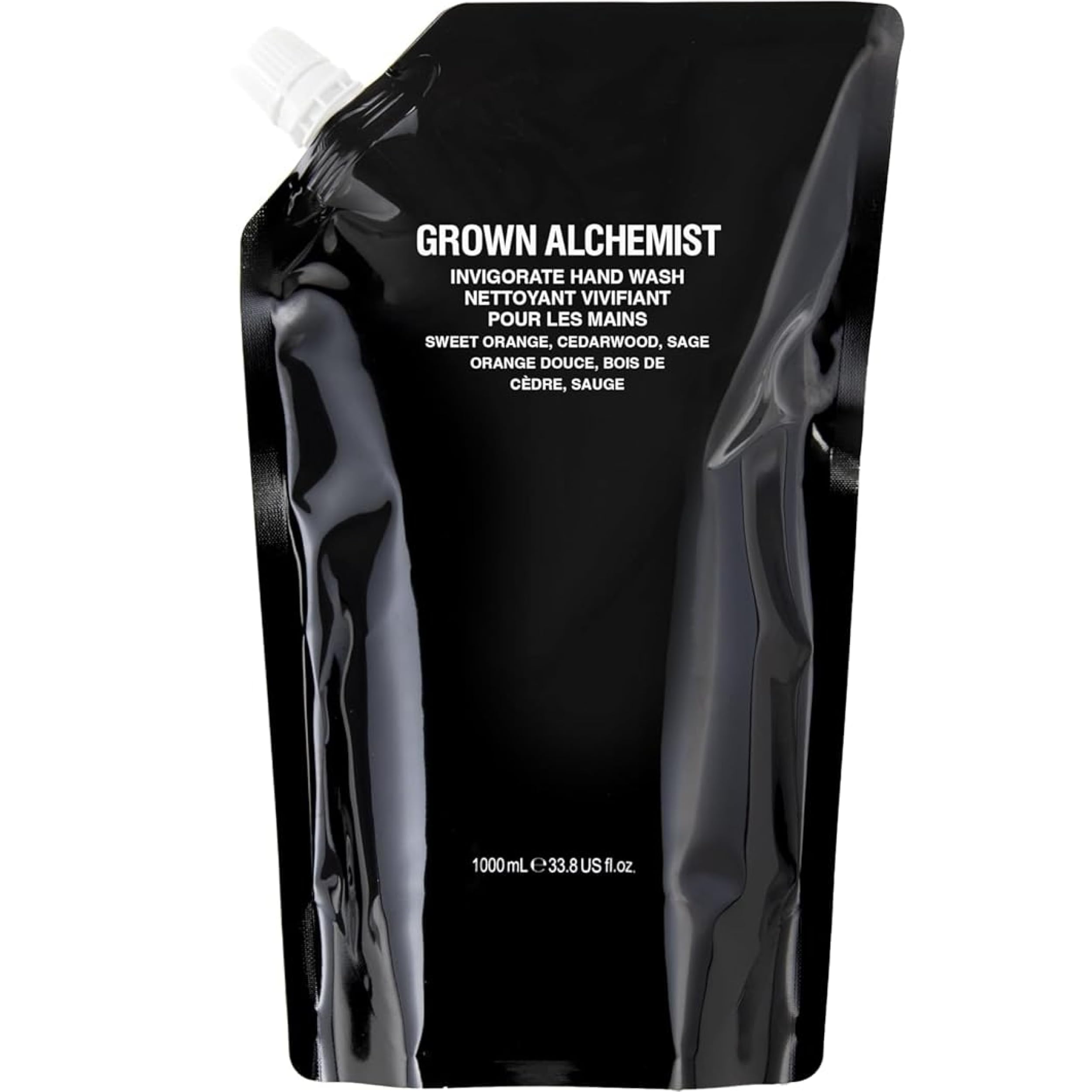 Grown Alchemist front bottle view showing elegant refill packaging and premium look