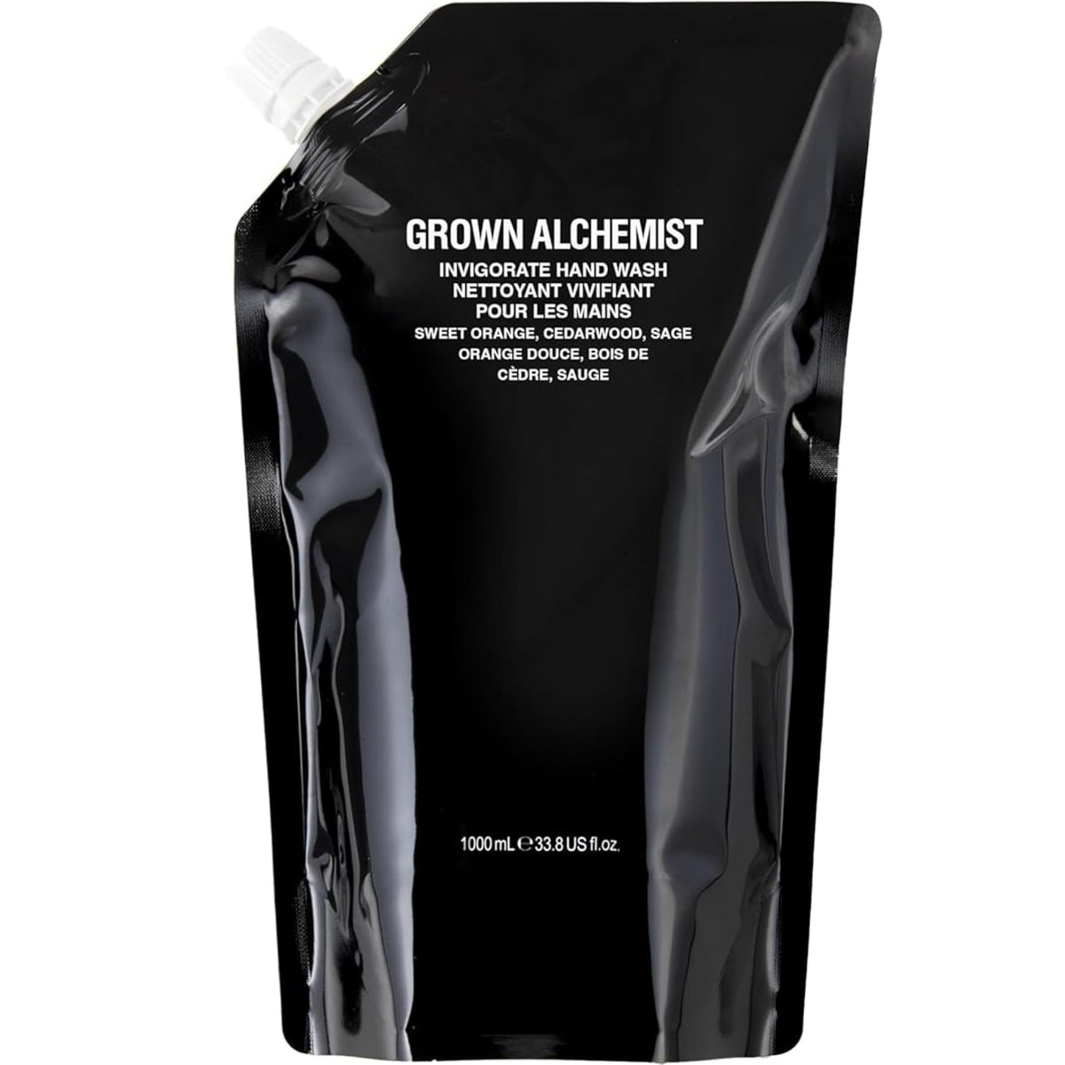 Grown Alchemist front bottle view showing elegant refill packaging and premium look