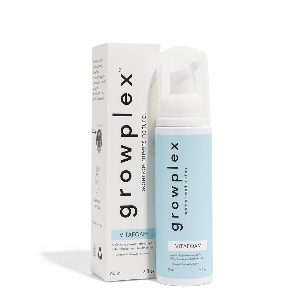 GROWPLEX front bottle view showing label and clinical-strength benefit