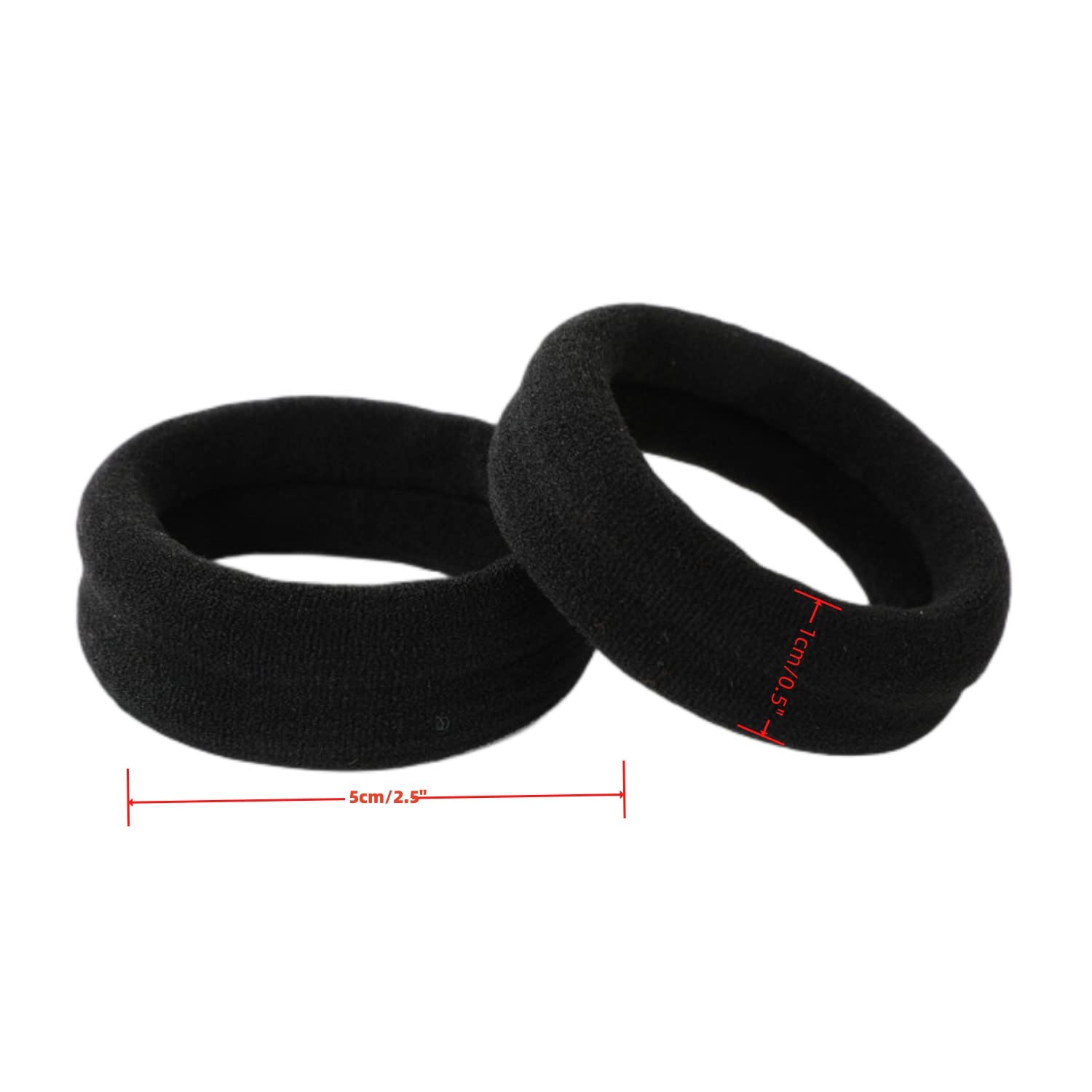 Grutyopkn hair tie securing a curly ponytail demonstrating firm hold and reduced slipping