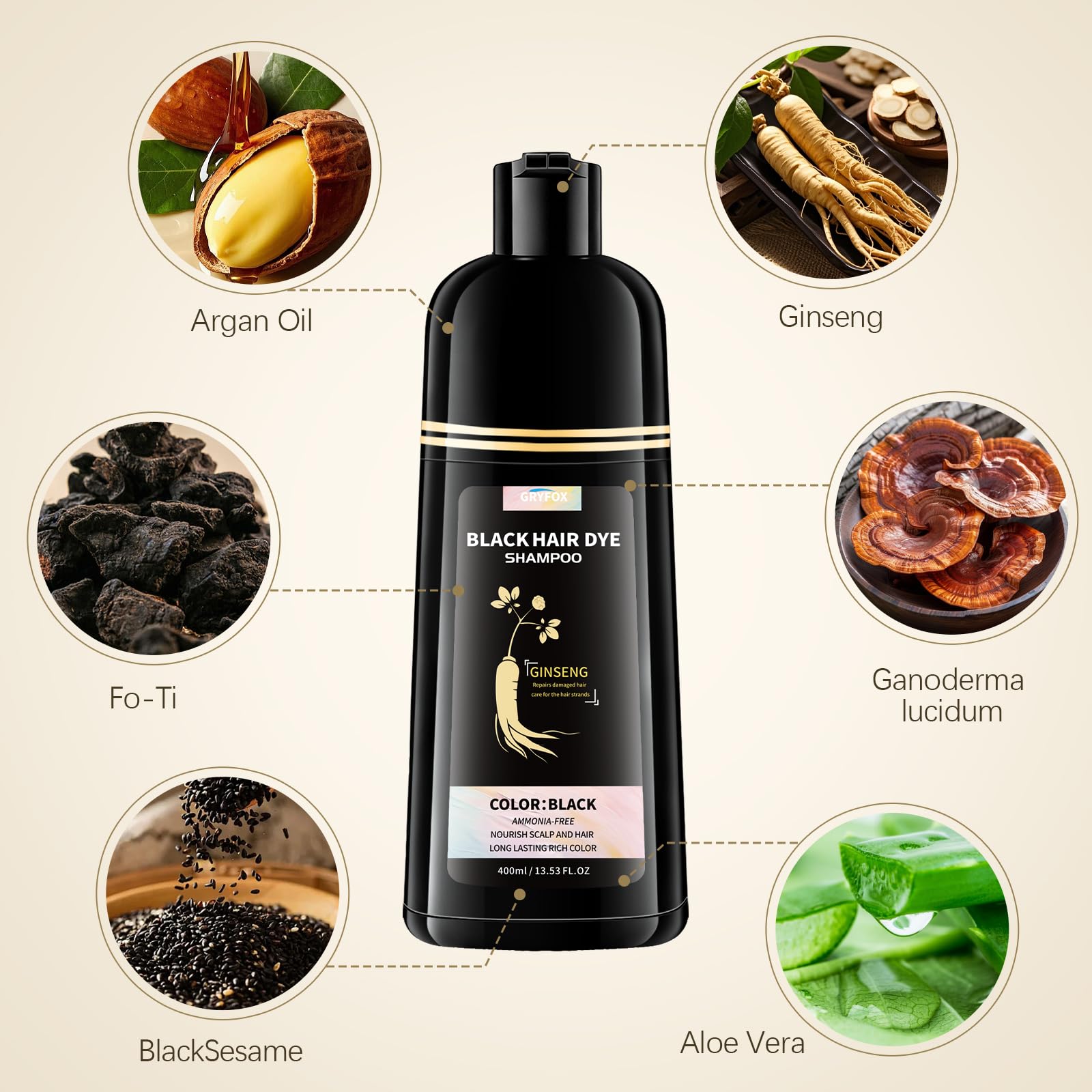 GRYFOX shampoo lather texture demonstrating even coverage and moisturizing benefit