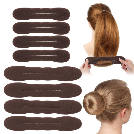 Gsbnjuy front packaging showing eight bun shapers for quick styling