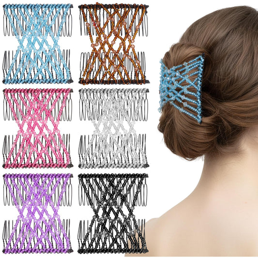 Gsbnjuy front packaging showing six colorful combs and set contents for convenience