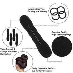 Gsbnjuy in use creating a neat high ballet bun for secure active wear