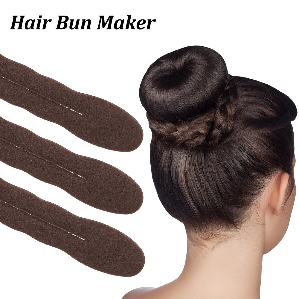 Gsbnjuy in-use image sliding sponge over ponytail for fast updo