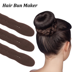 Gsbnjuy in-use image sliding sponge over ponytail for fast updo