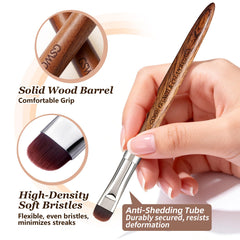 GSWOI bristles density detail showing smooth, streak-free pickup