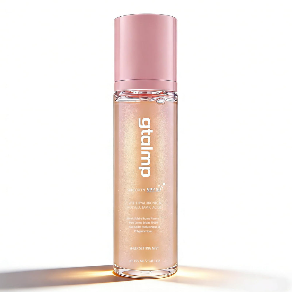 gtalmp front packaging showing SPF 50 and glitter finish benefit