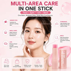 gtalmp applying balm under-eye to reduce dryness and prep concealer