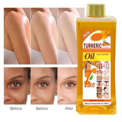 Gtrwadd close-up of silky turmeric oil texture for quick absorption