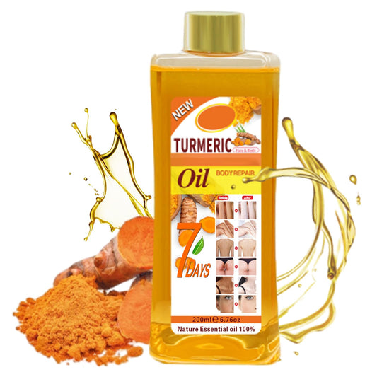 Gtrwadd front packaging showing bottle and soothing turmeric oil benefits