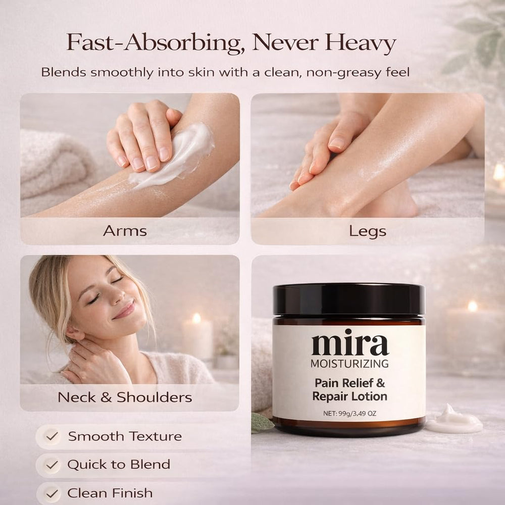 GTVOSY Mira Relief being applied to hands to show quick absorption and non-greasy finish