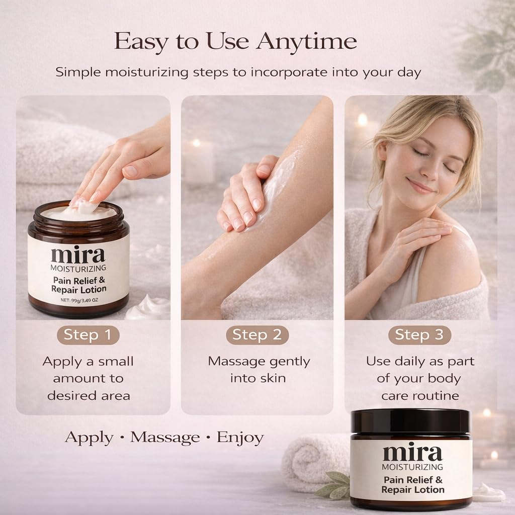 GTVOSY Mira Relief next to everyday objects to illustrate product size and portability