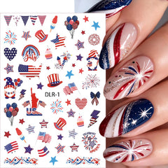 GUAACCB close-up sheet with American flag and star decals for precise placement