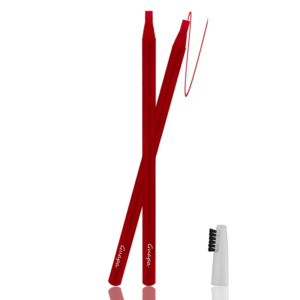 Guapa front packaging showing pencil pair and professional labeling benefits