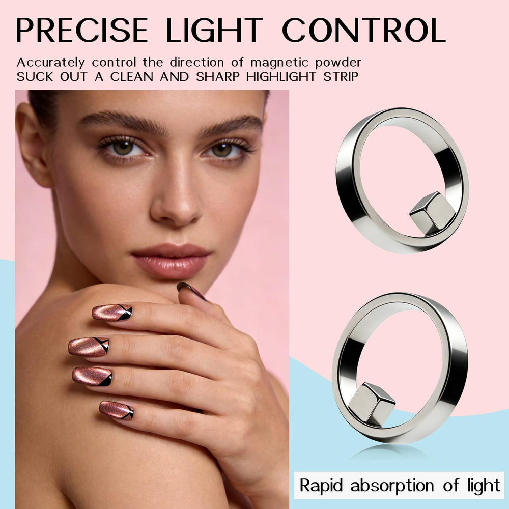 GUBCUB magnet producing hollow cat eye effect for striking focal shimmer