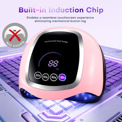 Gugusure large hand compartment fitting five nails for efficient salon workflow