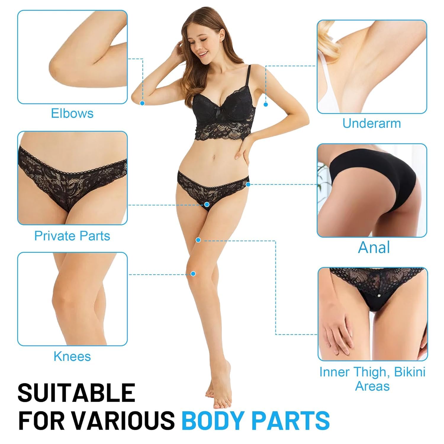 Gukei bikini area usage lifestyle image showing targeted gentle brightening benefit