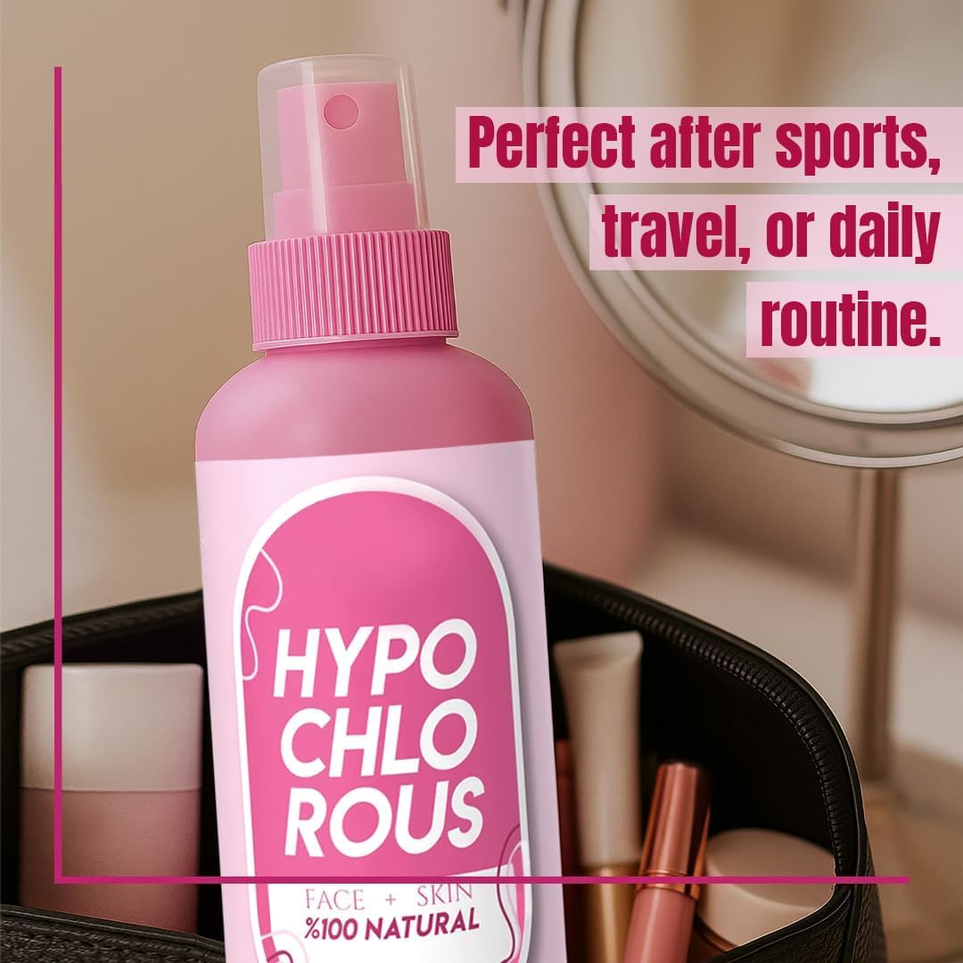 SINCE 1871 GÜLLÜOGLU face mist being applied to demonstrate soothing, alcohol-free refresh