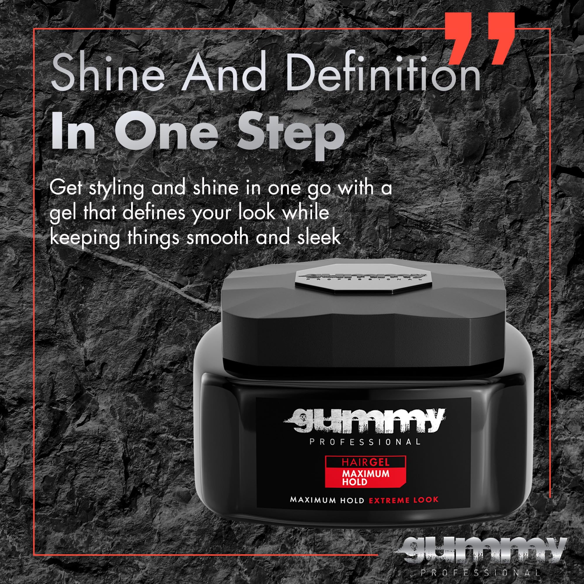 Gummy applied to edges with brush showing precise control and sleek hairline finish