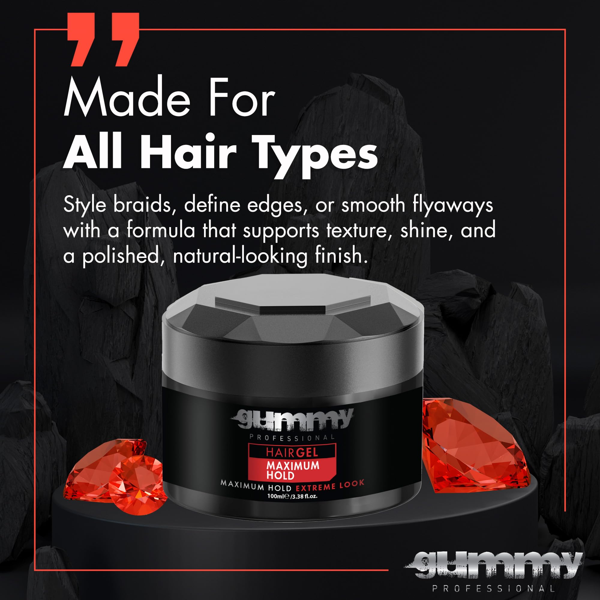 Gummy edge smoothing close-up illustrating precise edge control and sleek finish