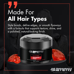 Gummy edge smoothing close-up illustrating precise edge control and sleek finish