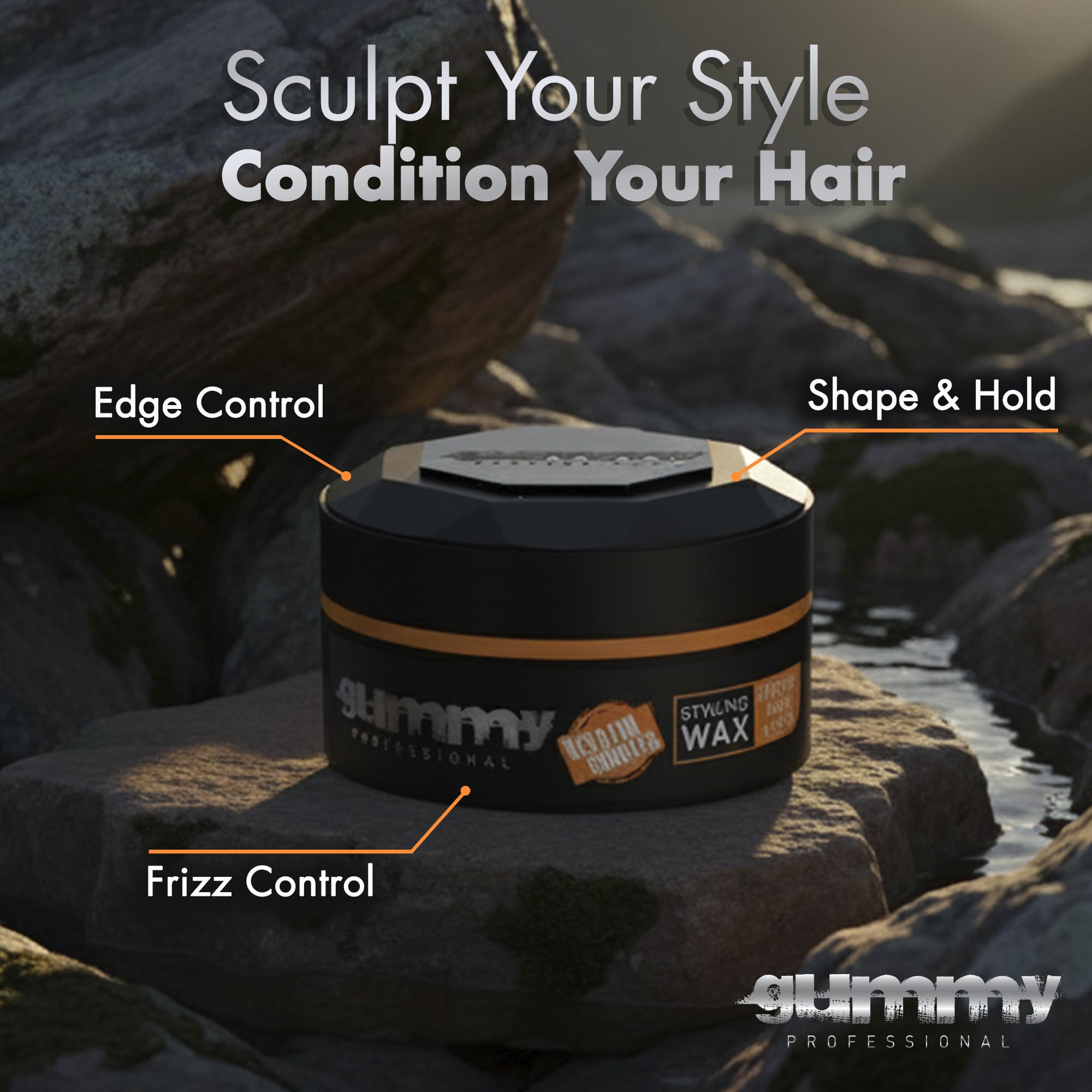 Gummy styled messy textured haircut showing separation benefit