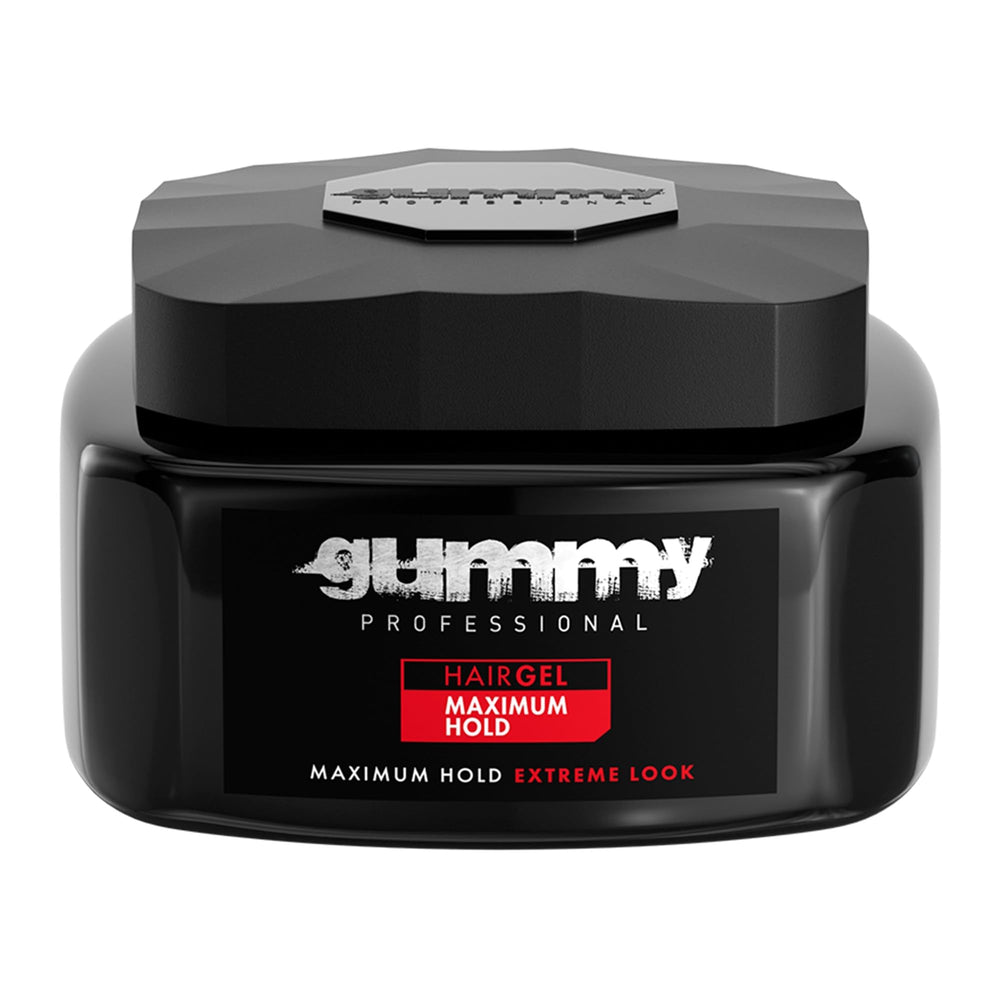 Gummy professional bottle front view showing 500ml label and sleek packaging benefit: easy identification