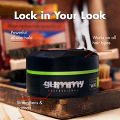 Gummy side label with ingredients offering transparency and salon-quality benefit