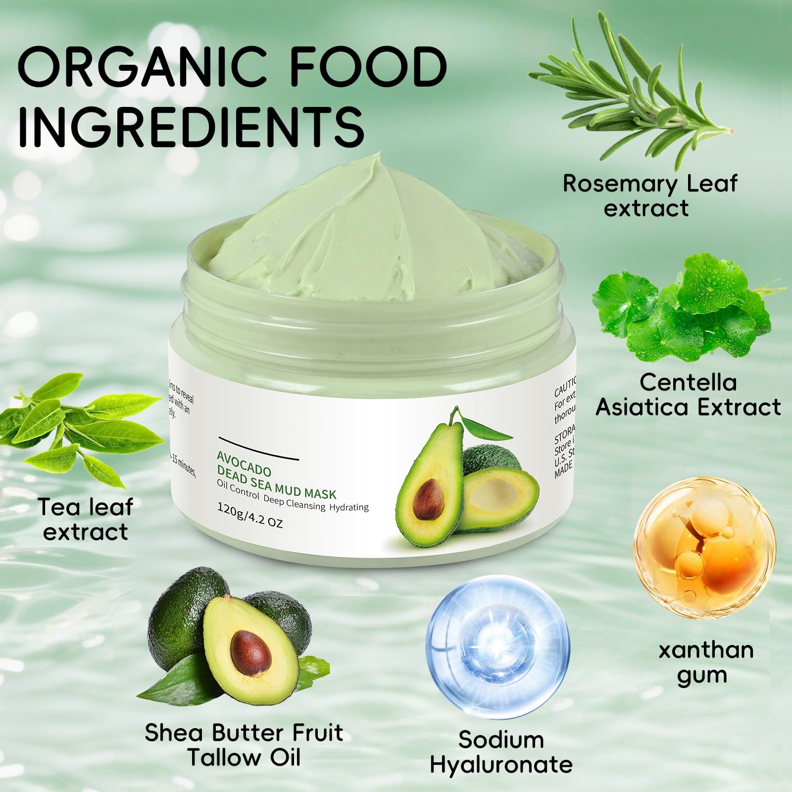 GUOYAOLIFU rinsing mask under water showing easy removal and refreshed skin result