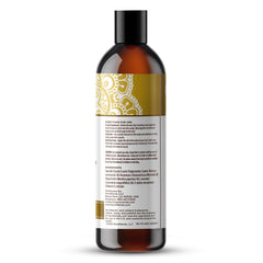 GuruNanda bottle on bathroom shelf lifestyle setup for daily hair routine