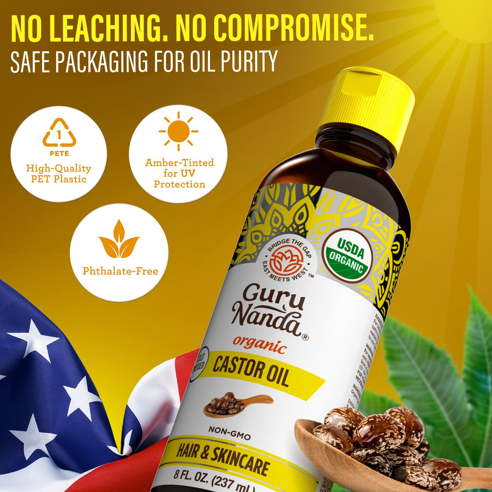 Hair roots receiving GuruNanda castor oil treatment, illustrating stronger-looking strands