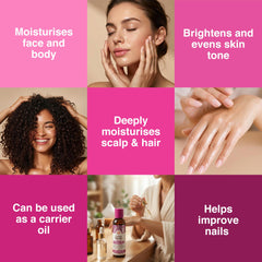 GuruNanda oil texture gliding on skin for quick absorption
