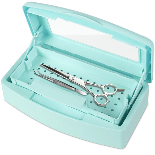 Gusnilo front view sterilizer box showing compact design and organized storage benefit