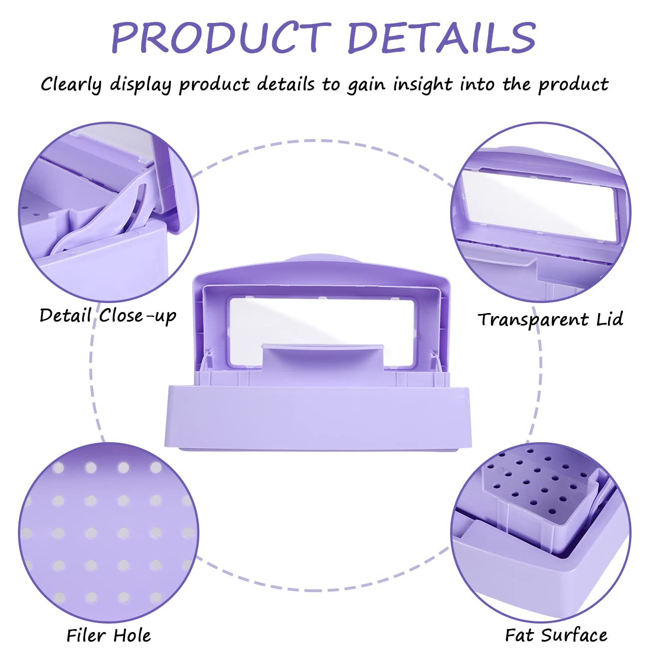 Gusnilo internal tray closeup showing durable tray and easy lift mechanism