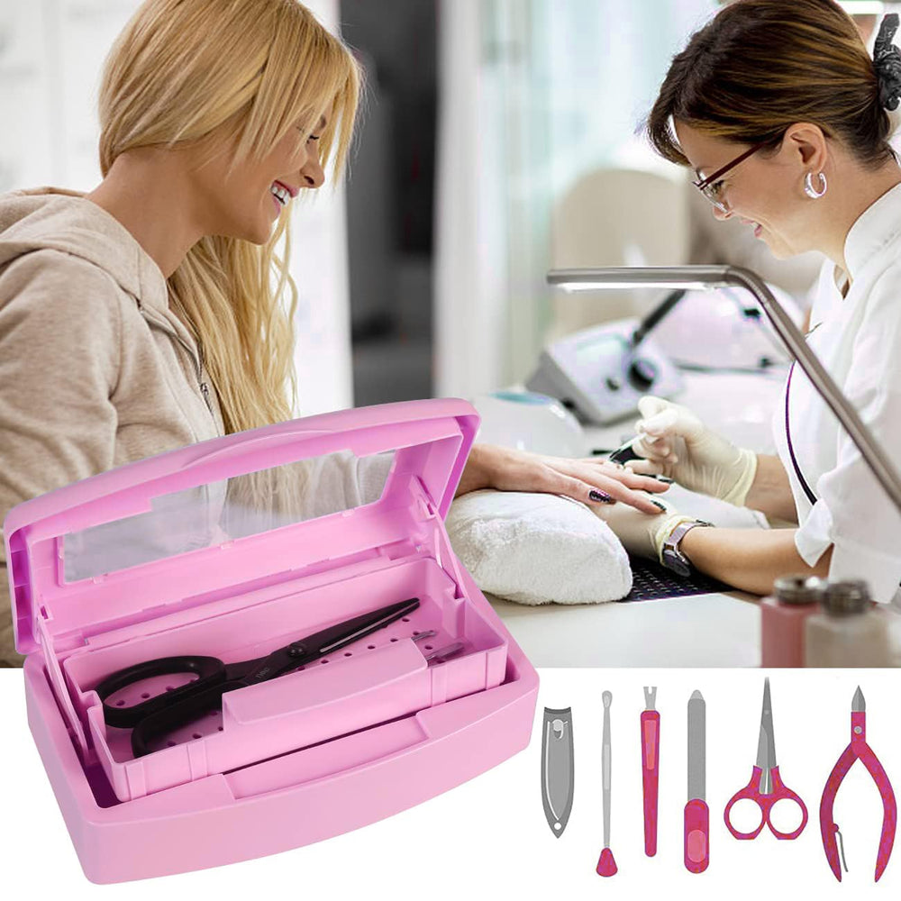 Gusnilo open draining tray action highlighting perforated tray draining disinfectant cleanly