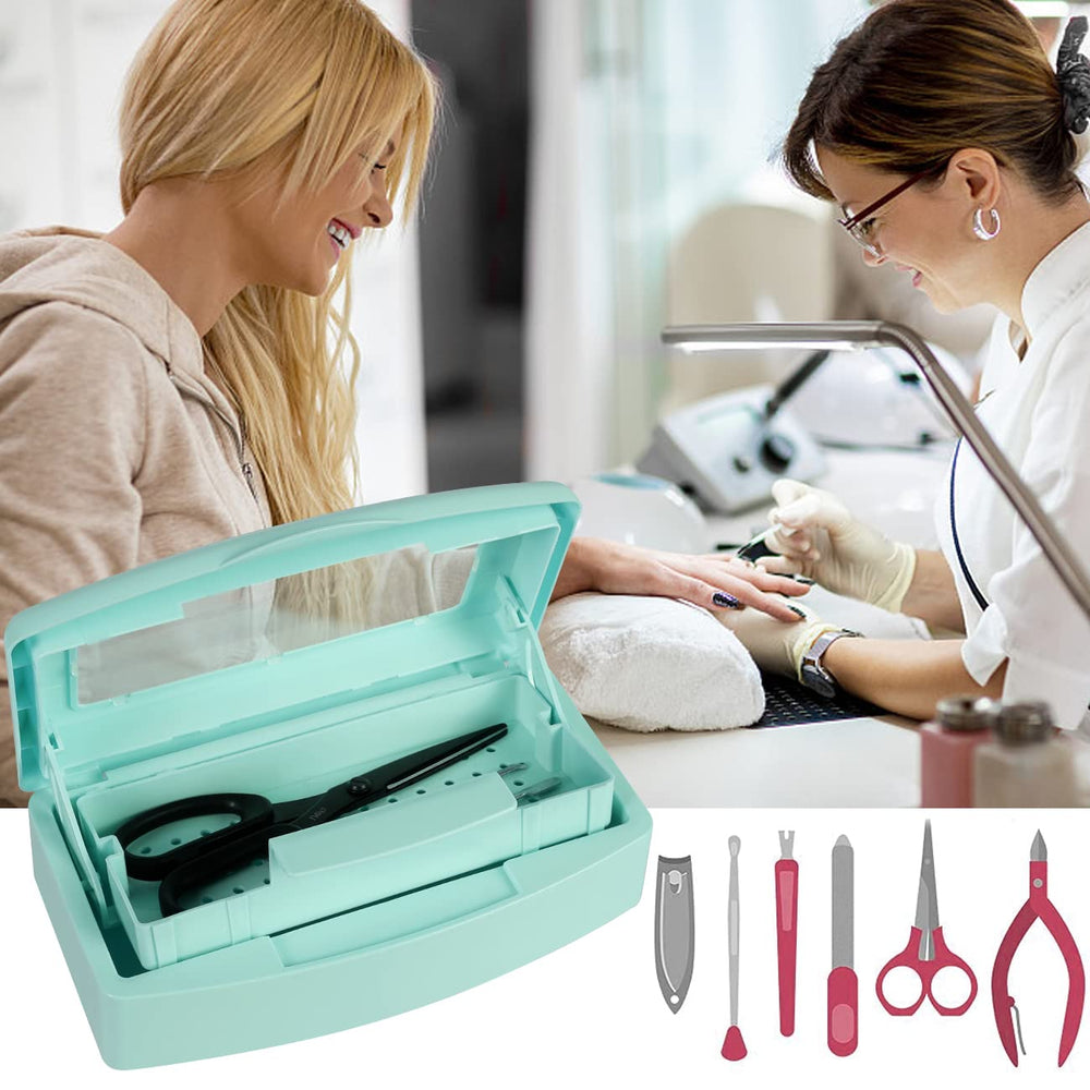 Gusnilo salon lifestyle station with disinfectant box for professional organization