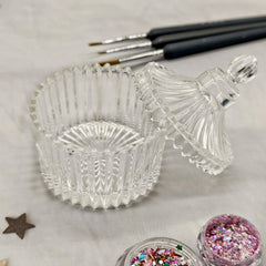 GUXACU dish placed on a nail station creating an organized, professional look