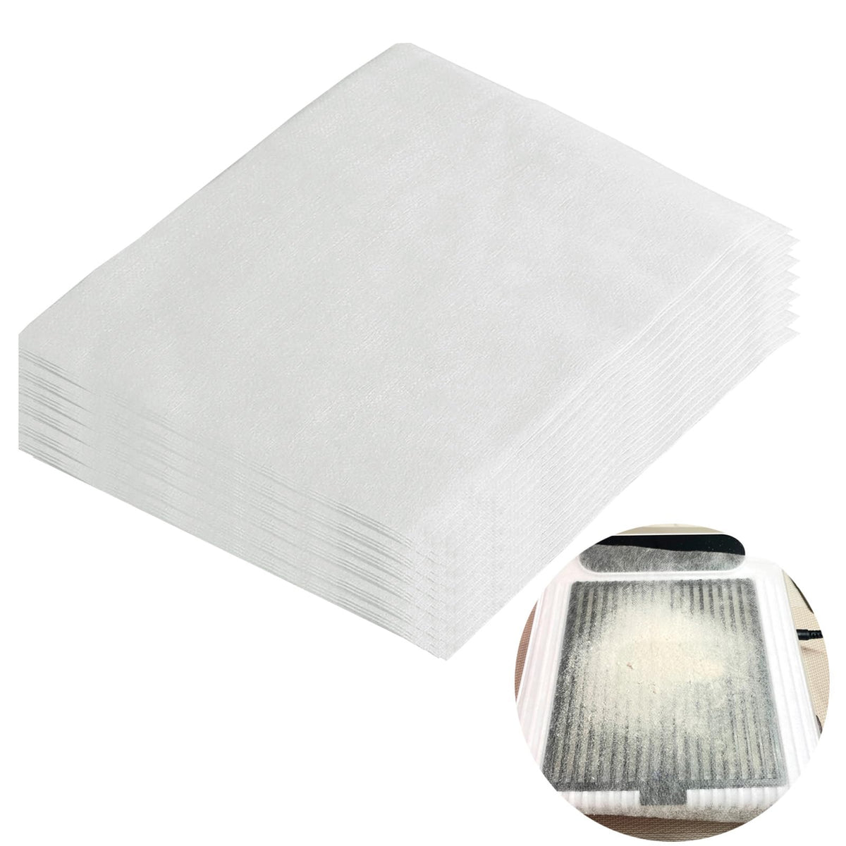 GUXACU front pack of 400 filter sheets showing quantity and brand benefit