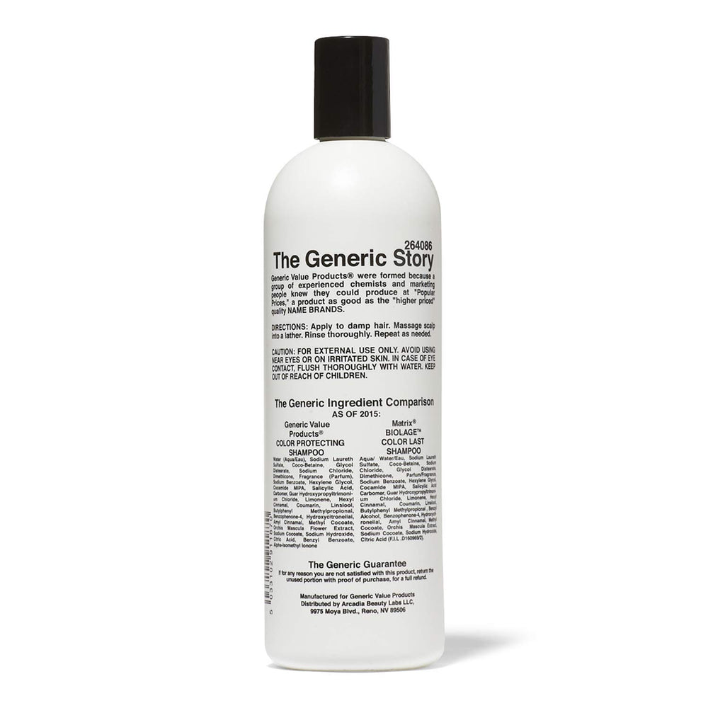 Generic Value Products shampoo lather closeup demonstrating gentle foam and moisturized shine